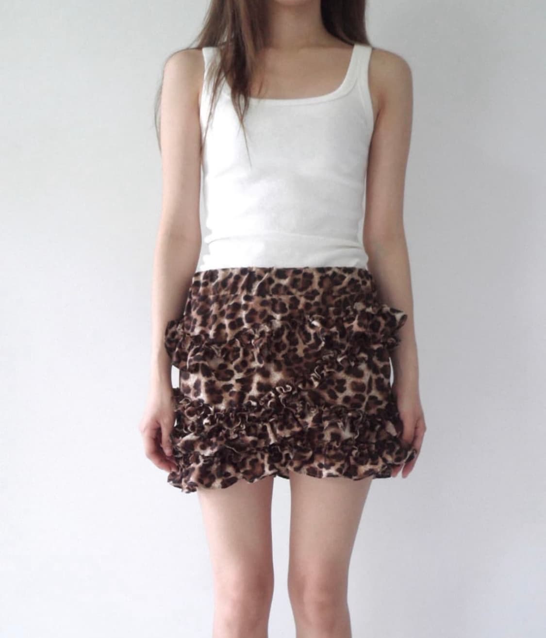 세틀포문 레오파드 스커트 상품이미지1