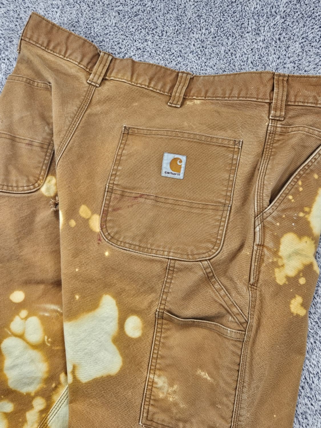 칼하트 덕캔버스 싱글니 카펜터 워크팬츠 커스텀 (36X32)/ 11739 상품이미지8