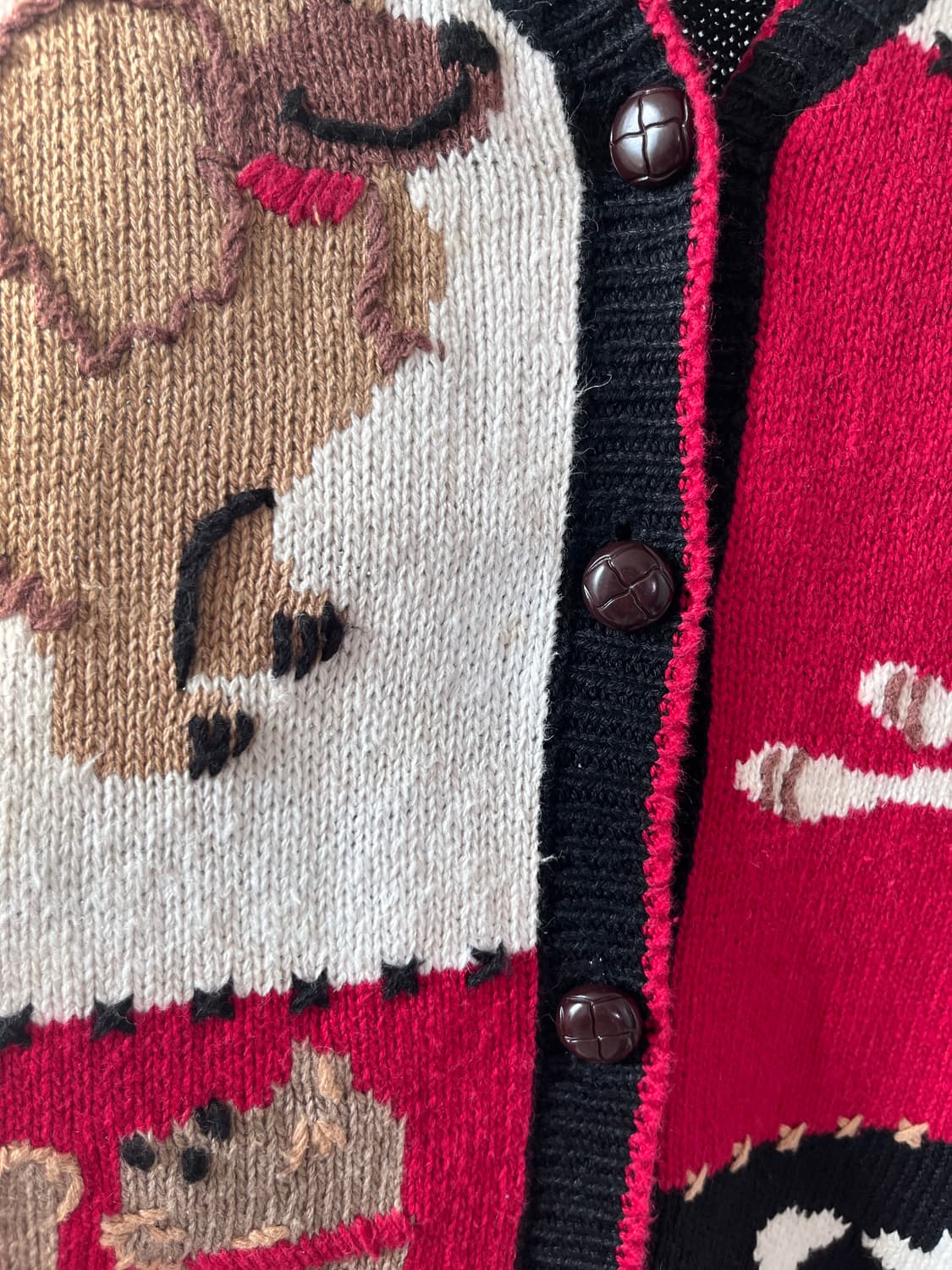 Capacity 강아지 조각 패치 조끼 니트 가디건  상품이미지10