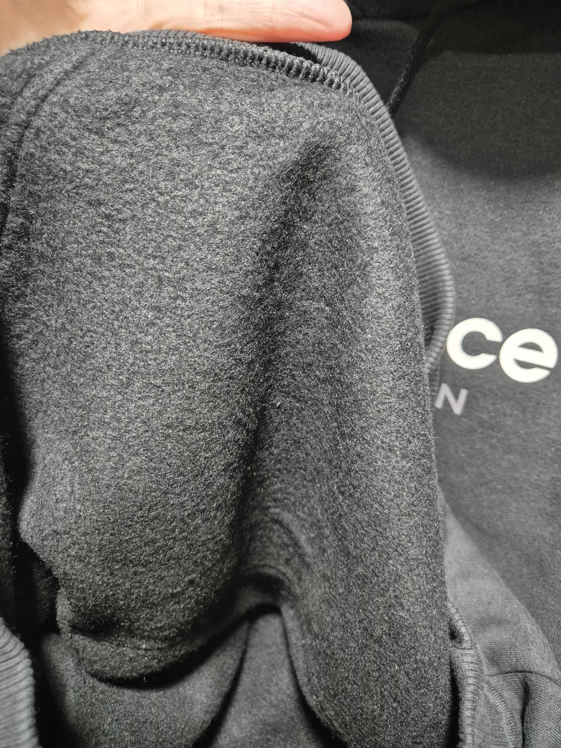 (세일)(새상품)뉴발란스 올 터레인 기모 후드티 블랙 상품이미지7