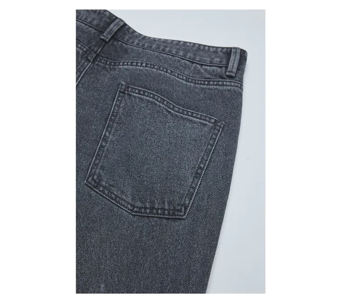 [쿠어] 릴렉스드 워싱 진 (그레이) L 상품이미지8