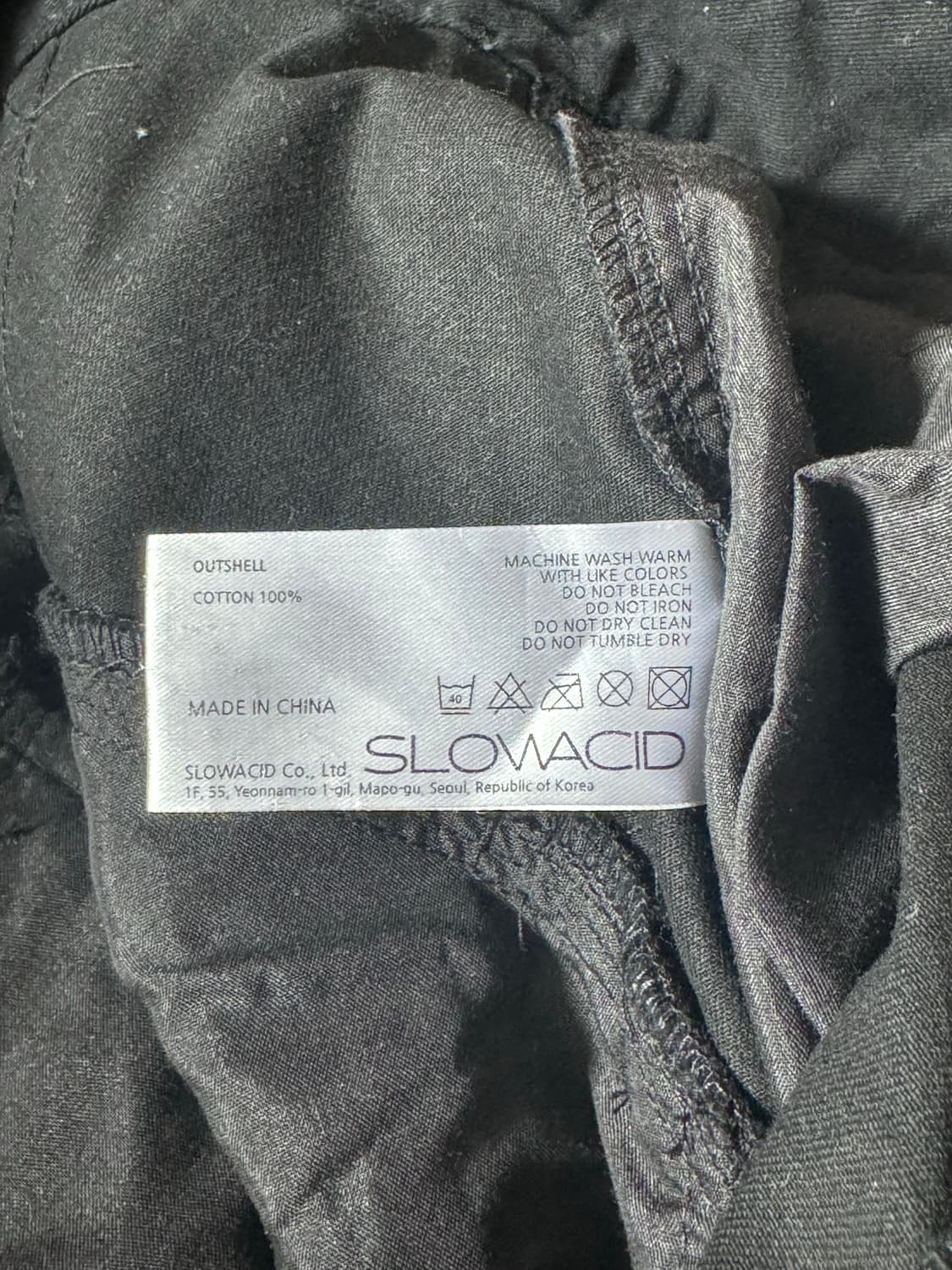 26ss 슬로우애시드 아웃 포켓 핀턱 팬츠M사이즈 상품이미지5