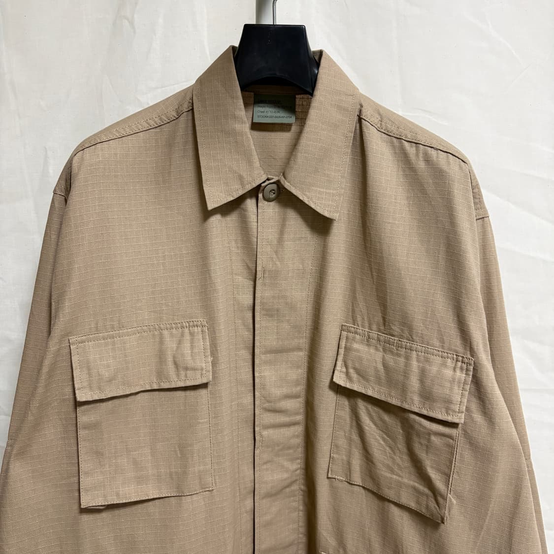 로스코 립스탑 BDU 밀리터리 자켓 / 베이지, LARGE-REGULAR 상품이미지2