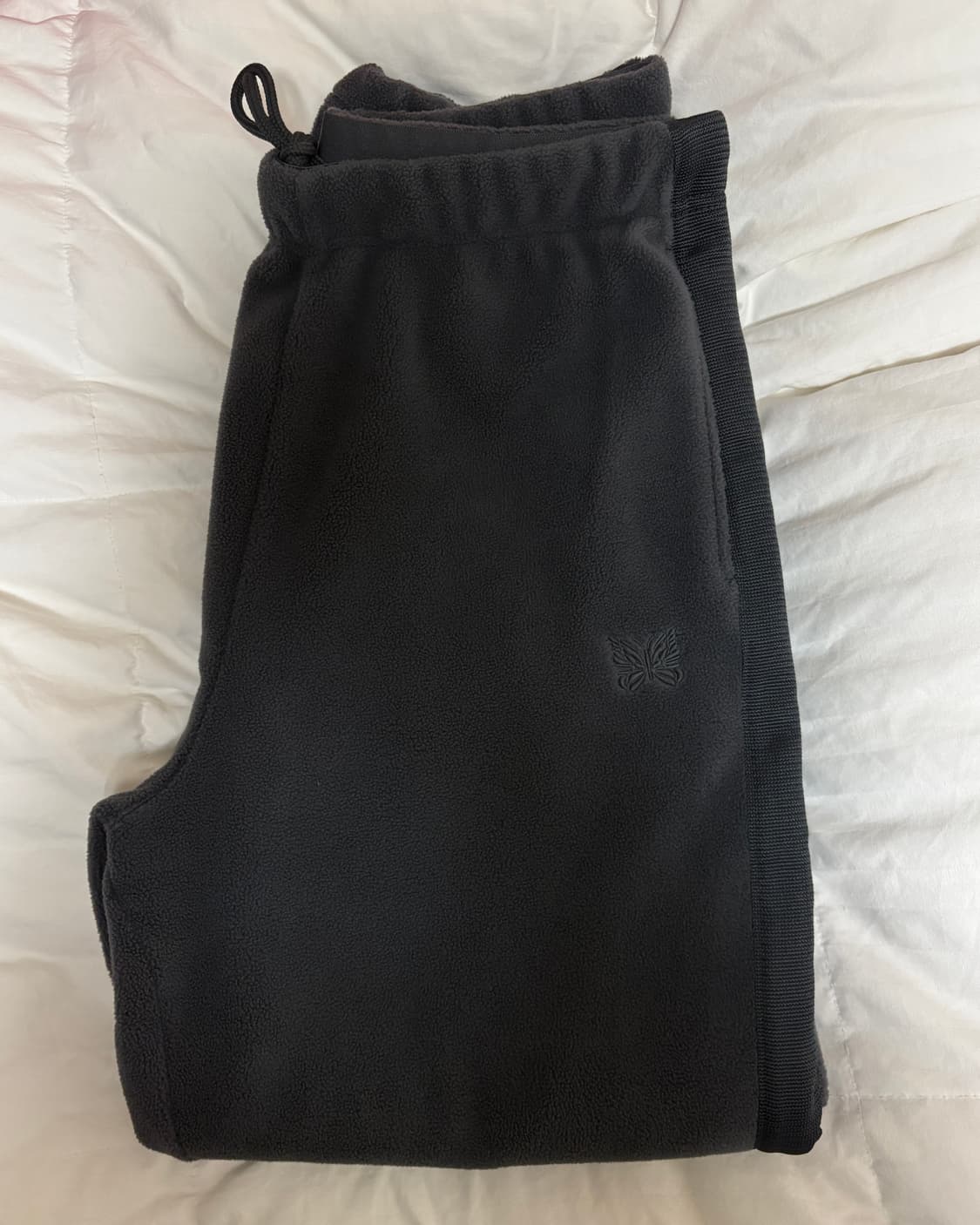 [L] 유니클로x니들스 후리스 와이드 팬츠 긴기장 상품이미지3