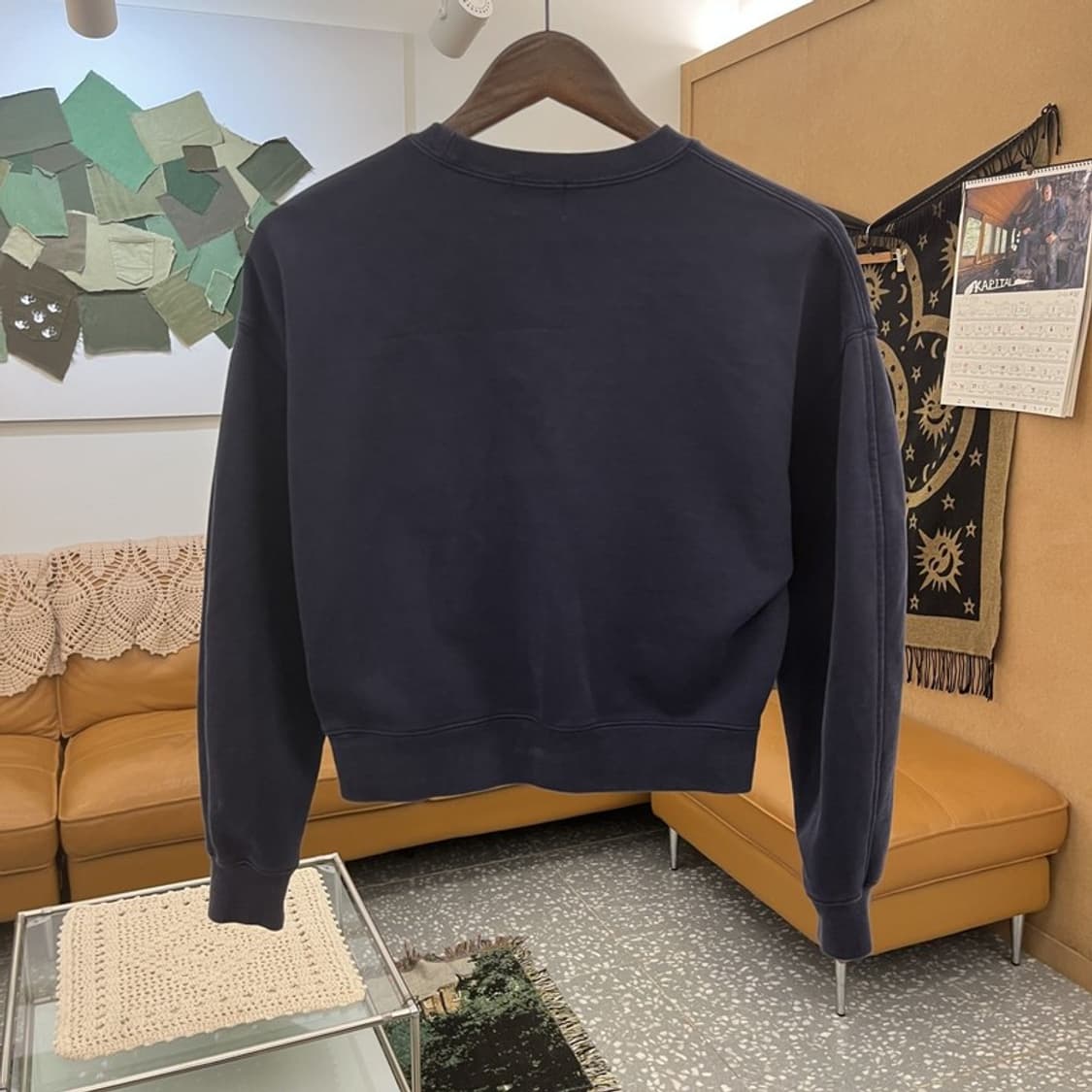 마리떼프랑소와저버 빈티지 빅로고 캐주얼 크롭 맨투맨 S C11697 상품이미지4