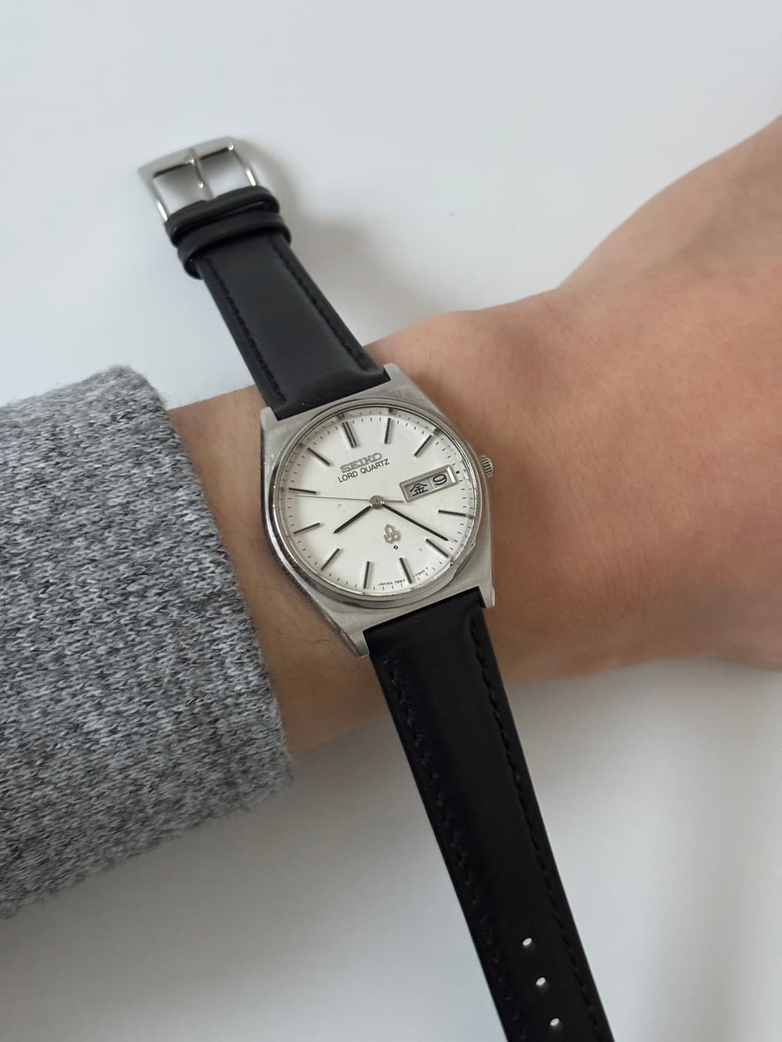 1980s White Dial Silver Lord Quartz 상품이미지8