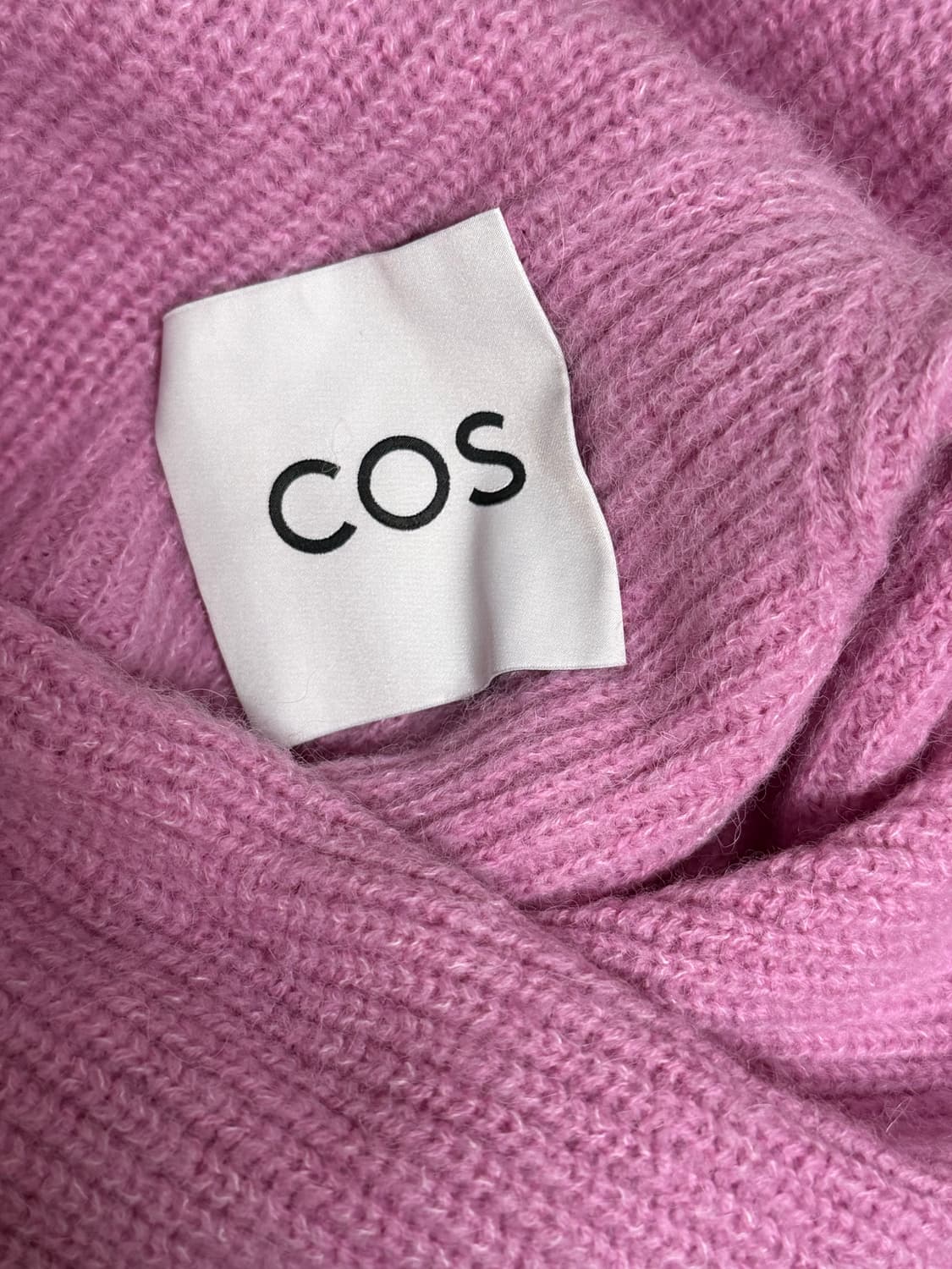 코스 리브드 니트 볼레로 핑크 상품이미지3