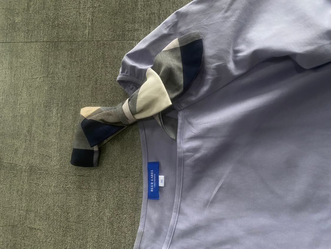 Burberry 버버리 하구미모리걸 달천깔페어리 아오이유우 블라우스 퍼플 상품이미지2