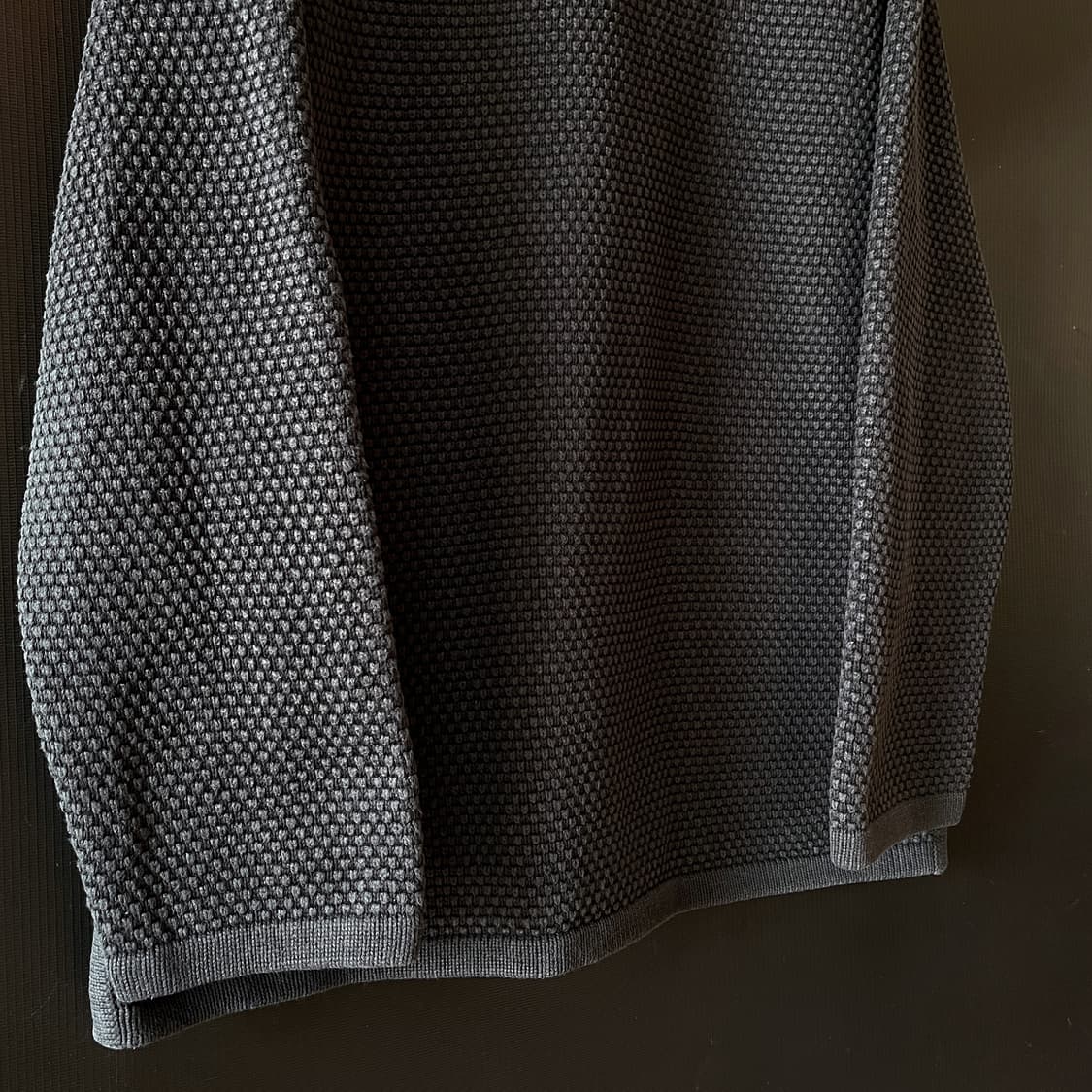 90s 두산 Guess 올드 게스 와플 니트 헨리넥 상품이미지8