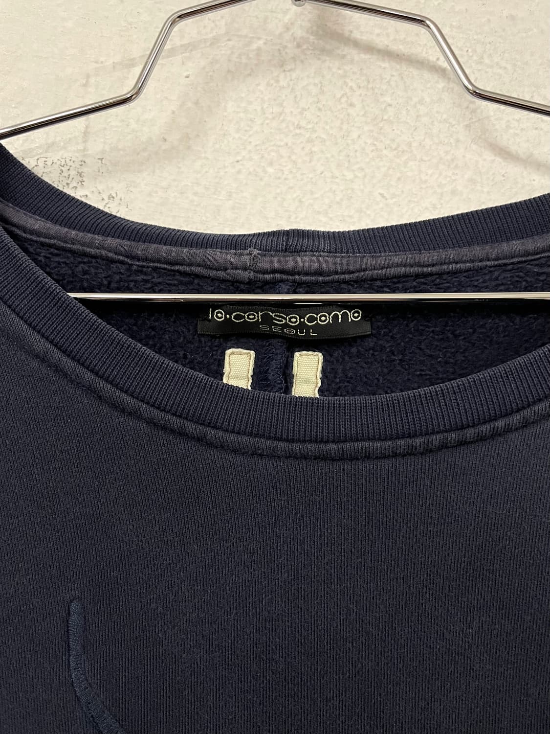 릭오웬스 다크쉐도우 비대칭 자수 맨투맨 스웻셔츠 상품이미지4