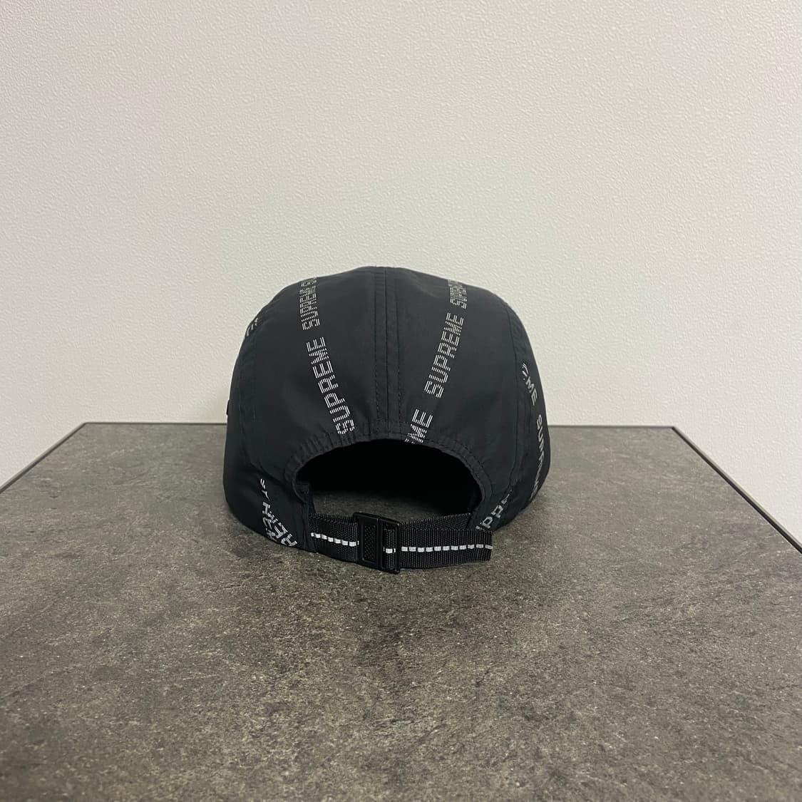 (OS) 슈프림 박스로고 캠프캡 모자 리플렉티브 로고 블랙 상품이미지4