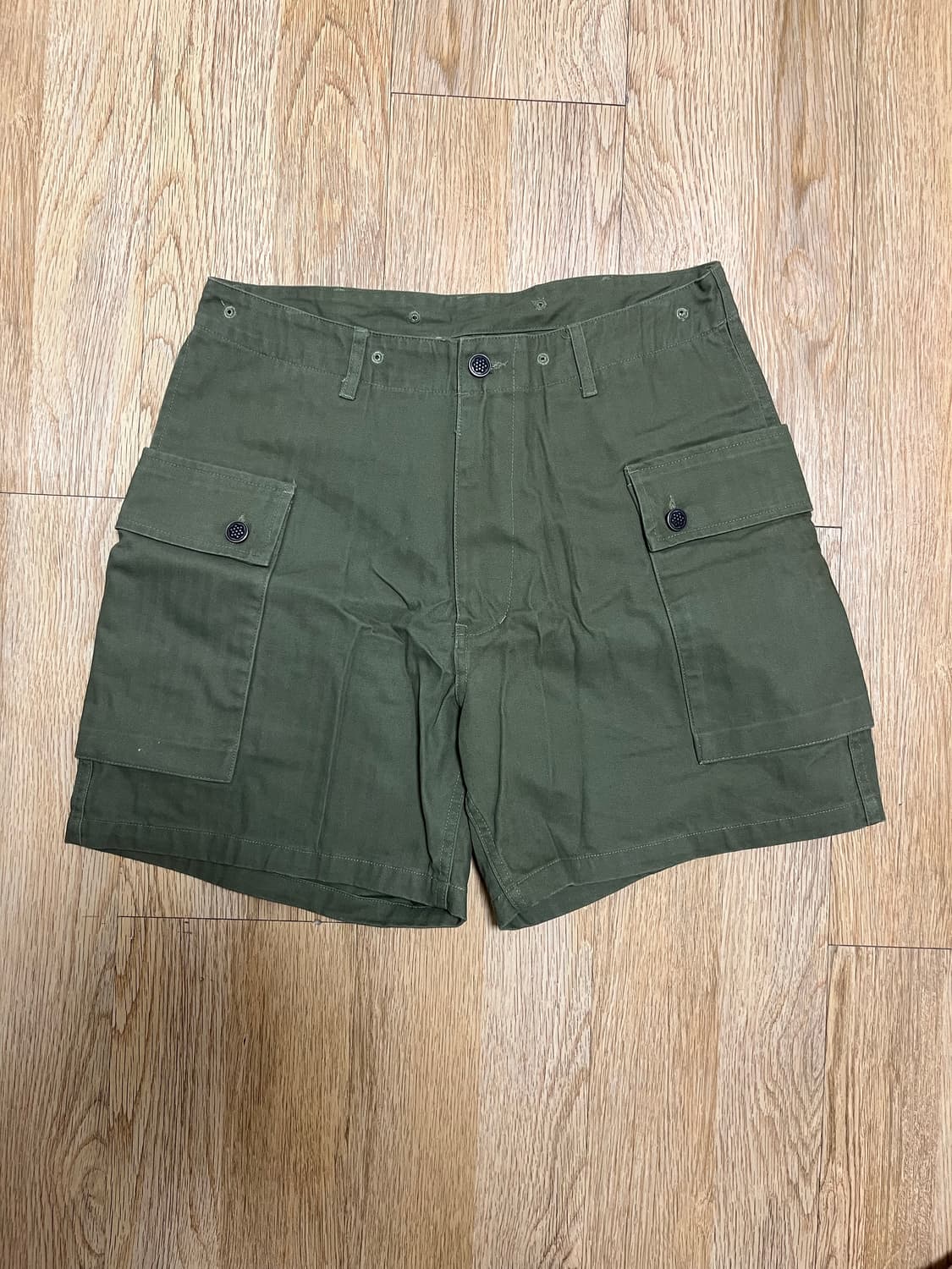 아웃스탠딩 P44 HBT 쇼츠 올리브 상품이미지2