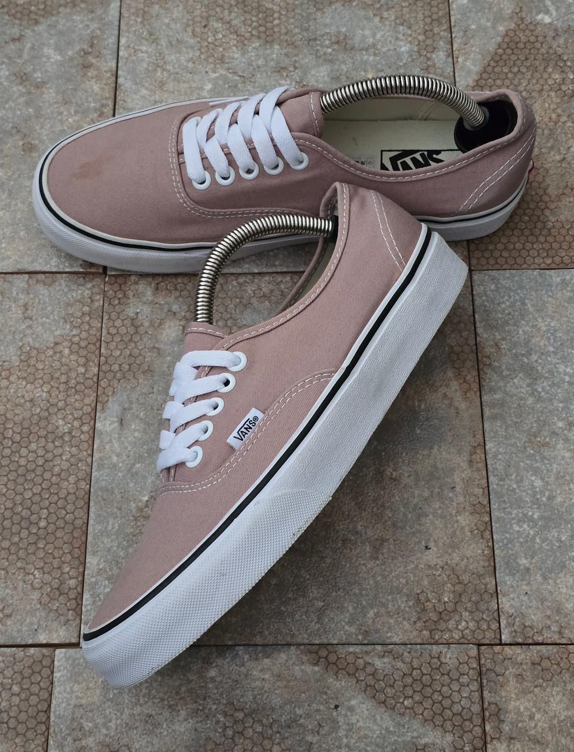 (255)반스 어센틱 그레이 핑크 상품이미지3