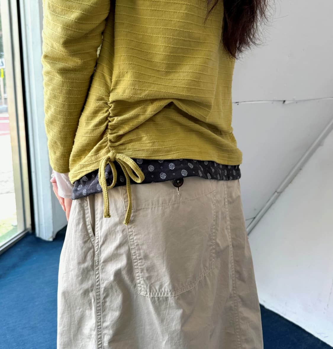 Design panel cotton L/S TOP 상품이미지8