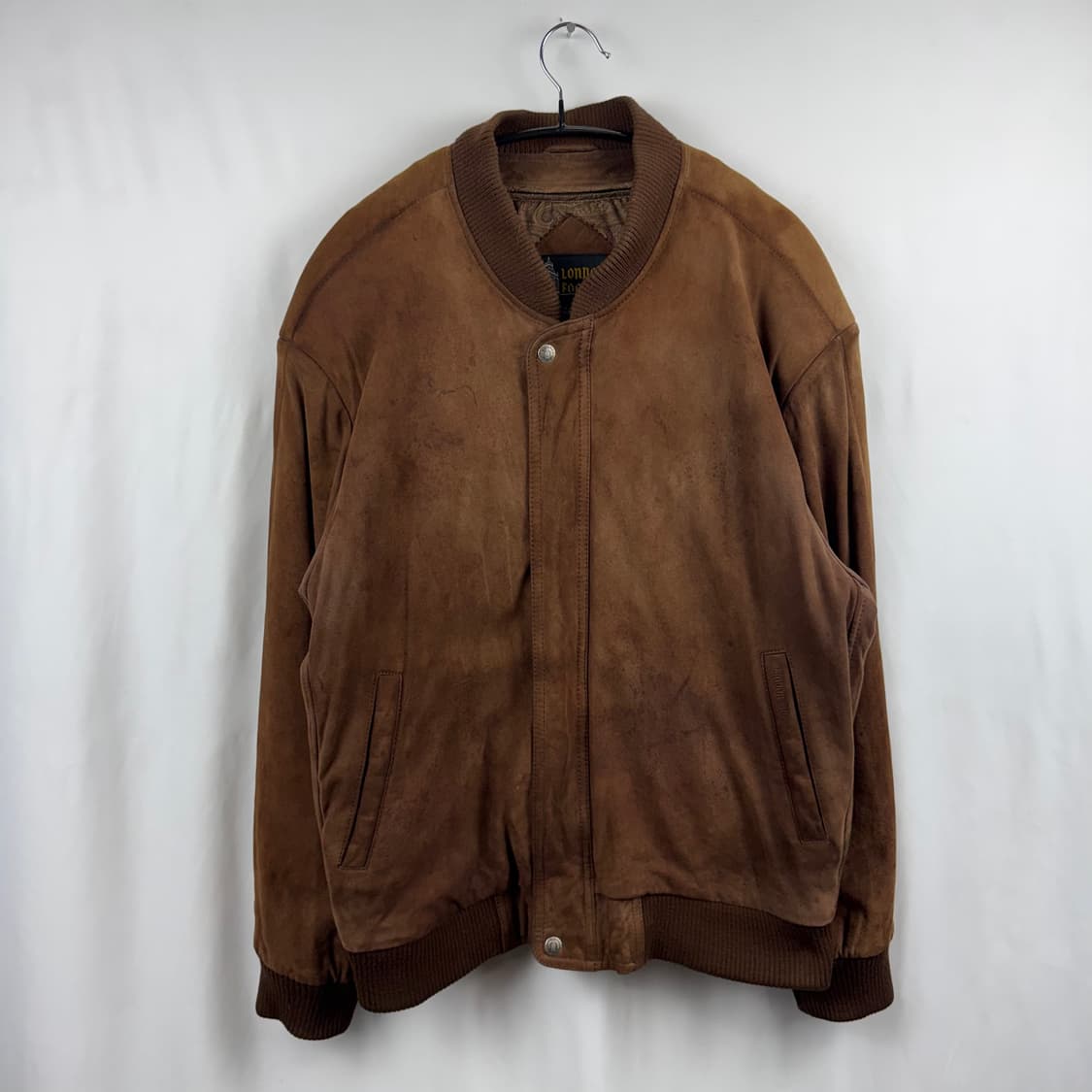 (95) 런던포그 90s 산양가죽 스웨이드 블루종 자켓 브라운 상품이미지2
