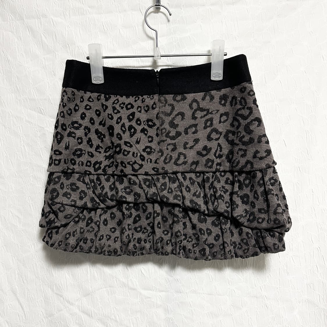 빈티지 egoist 에고이스트 갸루 펑크 레오파드 캉캉 퍼프 스커트 상품이미지2