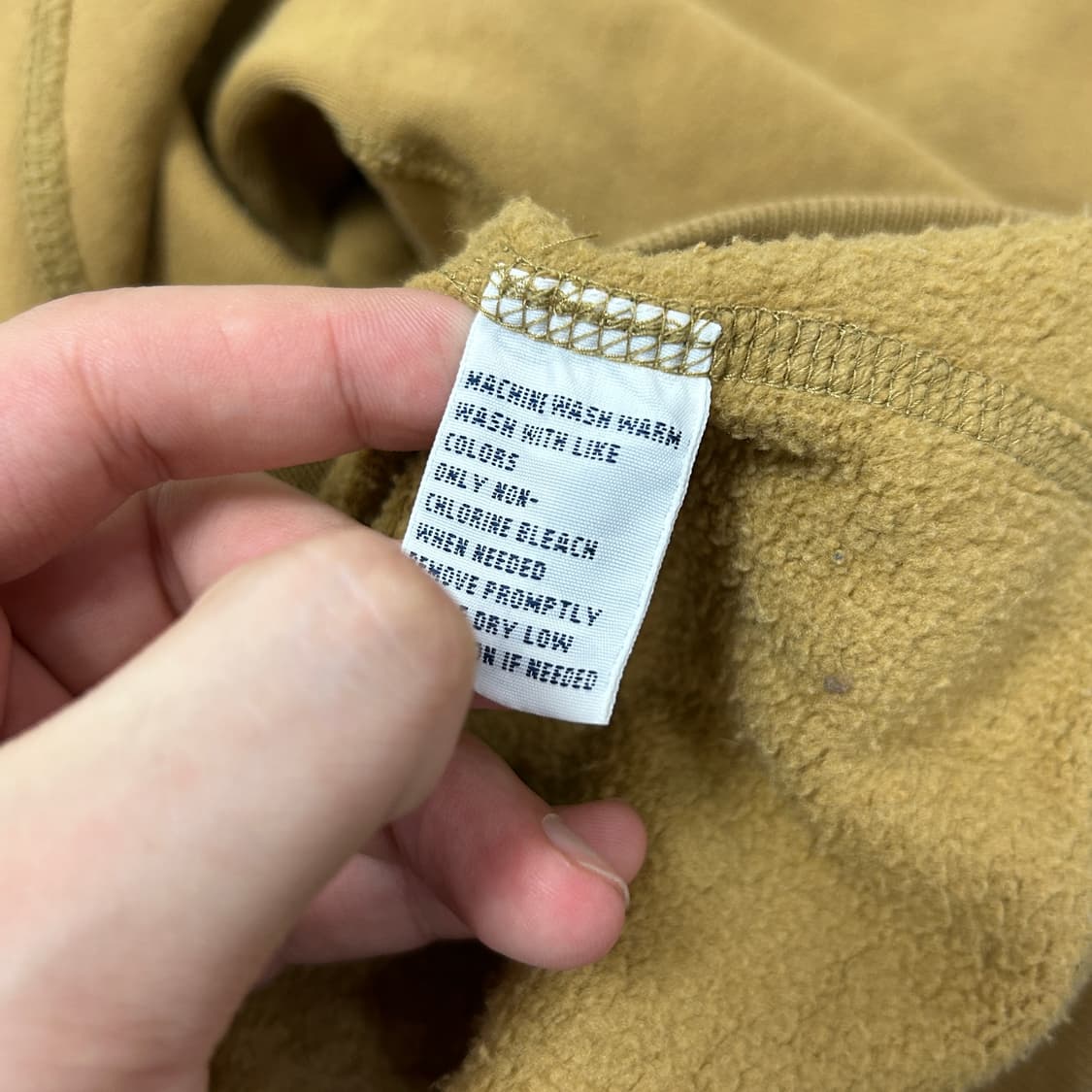 폴로 머스타드 베이지 빅포니 후드집업(2XL) 상품이미지3