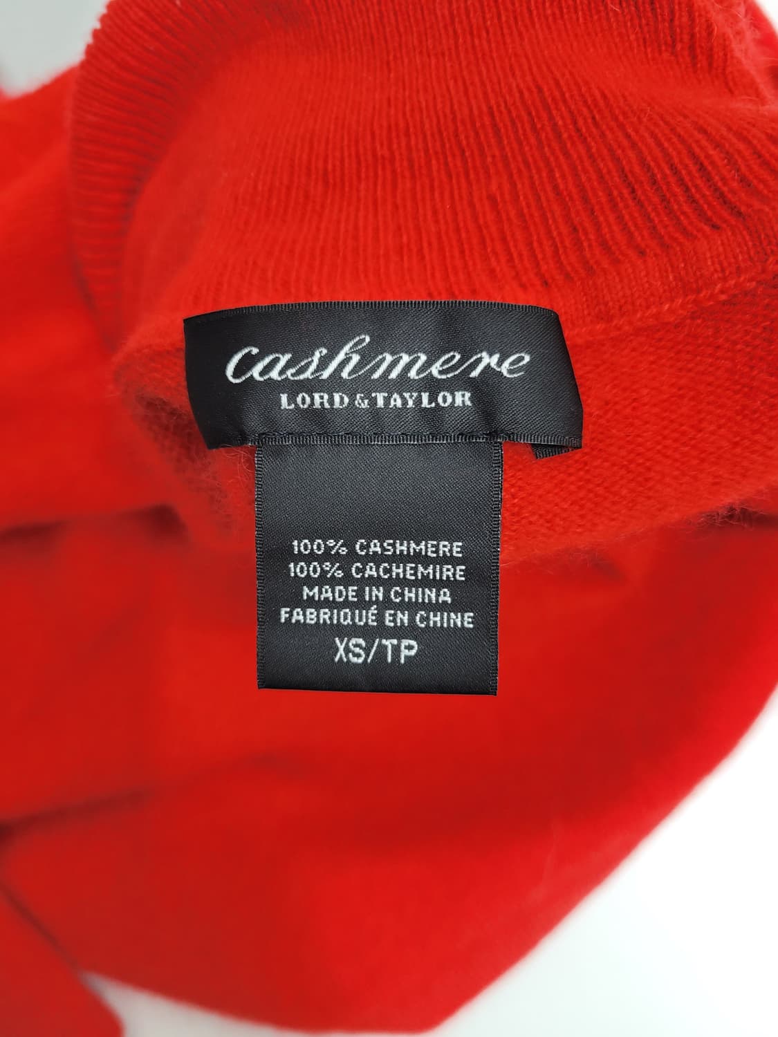 로드앤테일러 캐시미어100% 터틀넥 니트 / 여 XS 레드
 상품이미지7