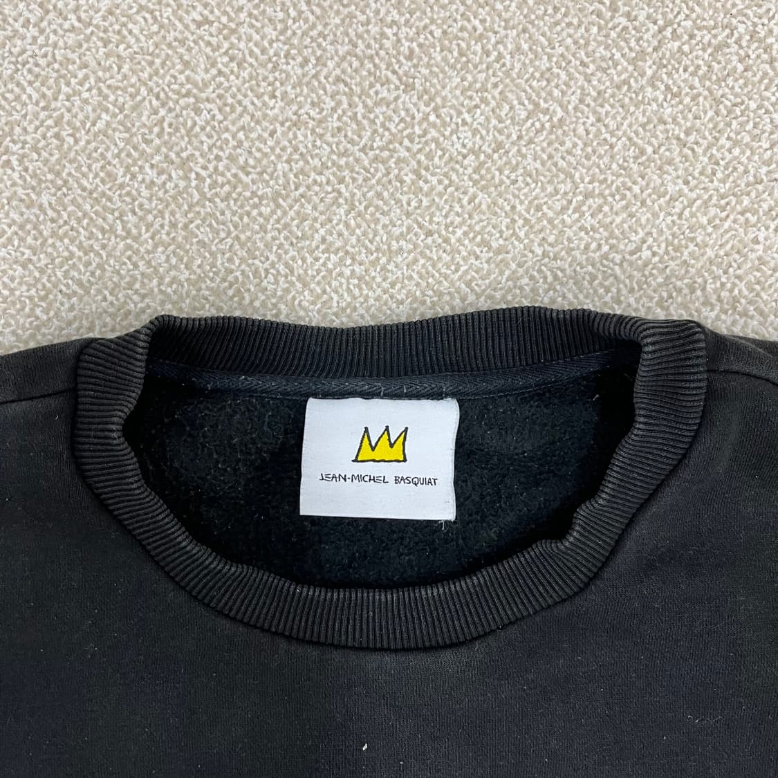 95 장미셸바스키아 크롭 맨투맨 0130M1 상품이미지2