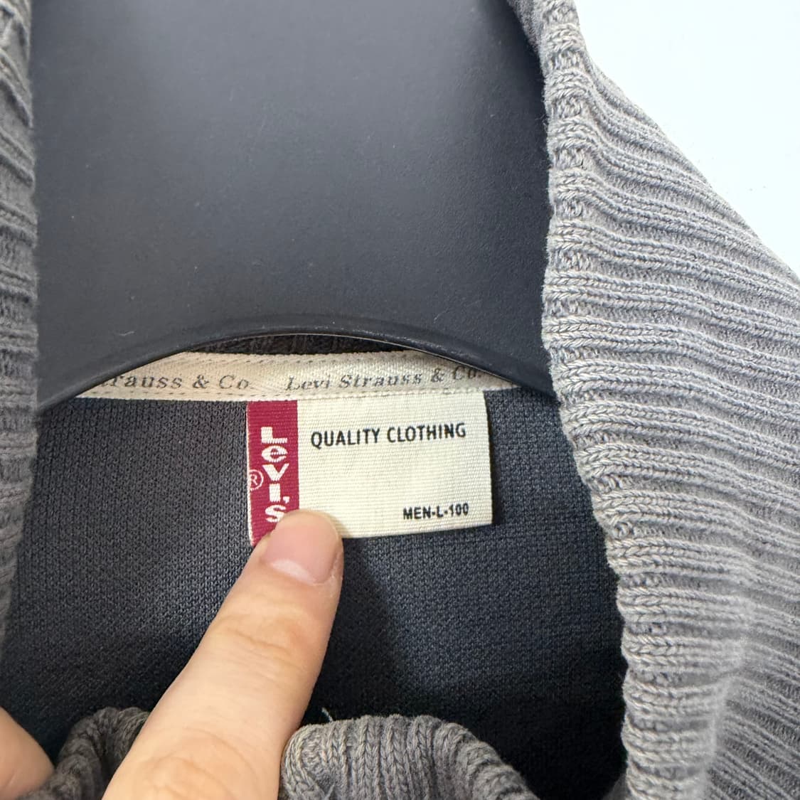 리바이스 백로고 니트 집업 자켓 상품이미지7