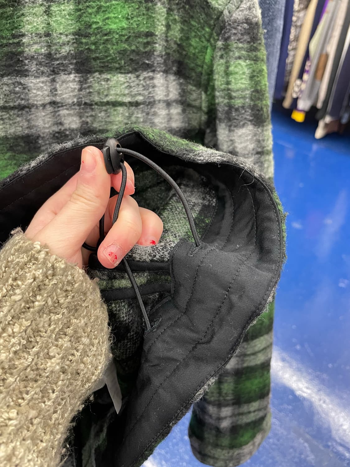 years ago 이얼즈어고 체크 가디건 자켓 상품이미지9