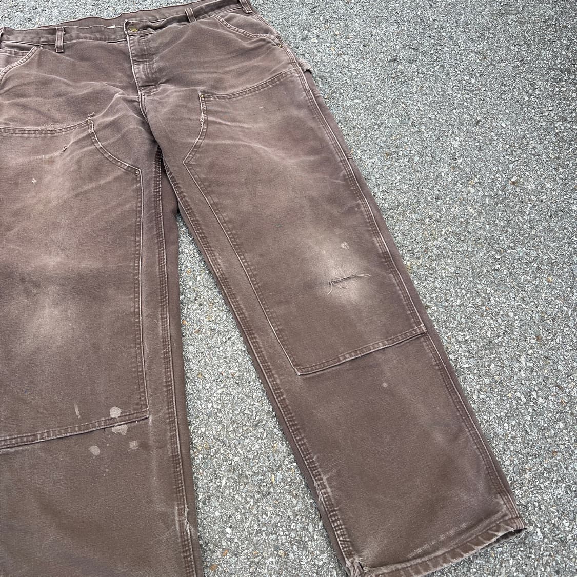 [38] 00s 칼하트 더블니 다크브라운 하드 페이드 상품이미지4