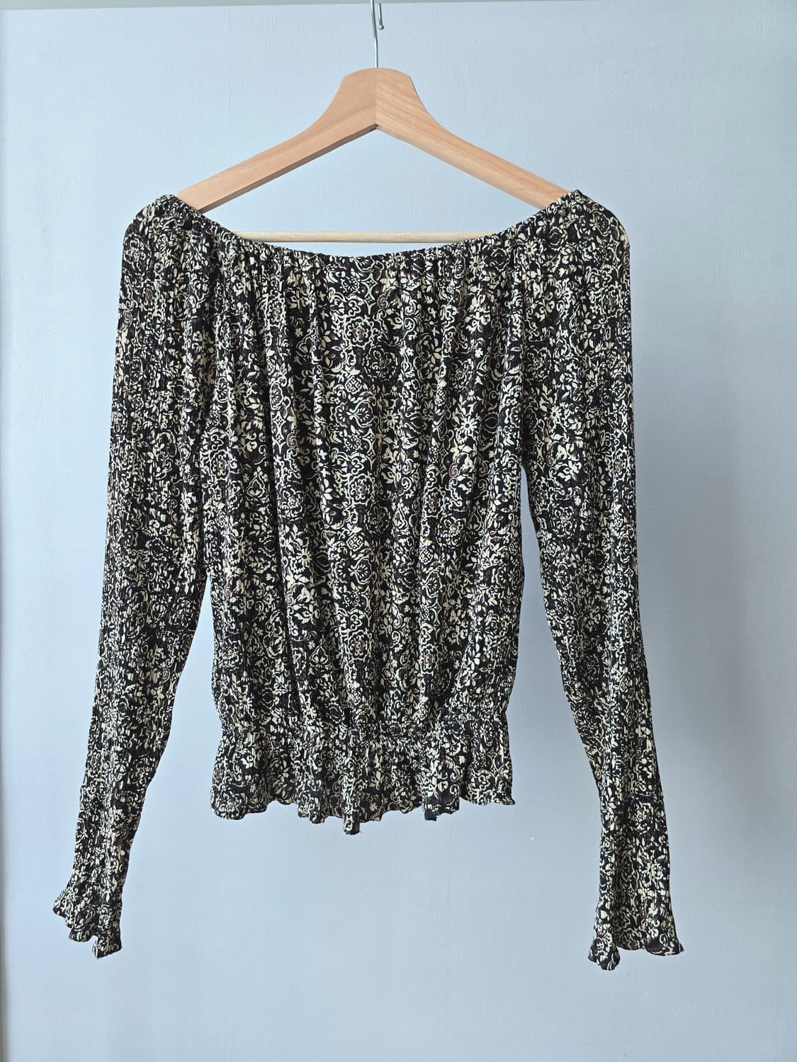 vintage H&M Hennes 플로럴 블라우스 (38) 상품이미지2