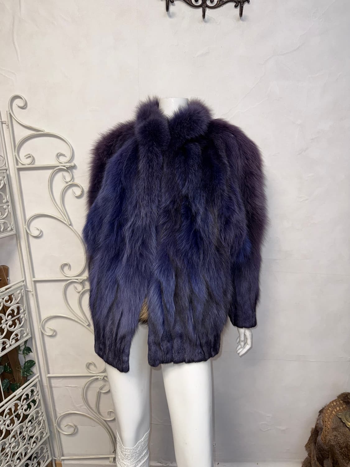 SAGA FOX purple blue fox fur jacket  상품이미지6