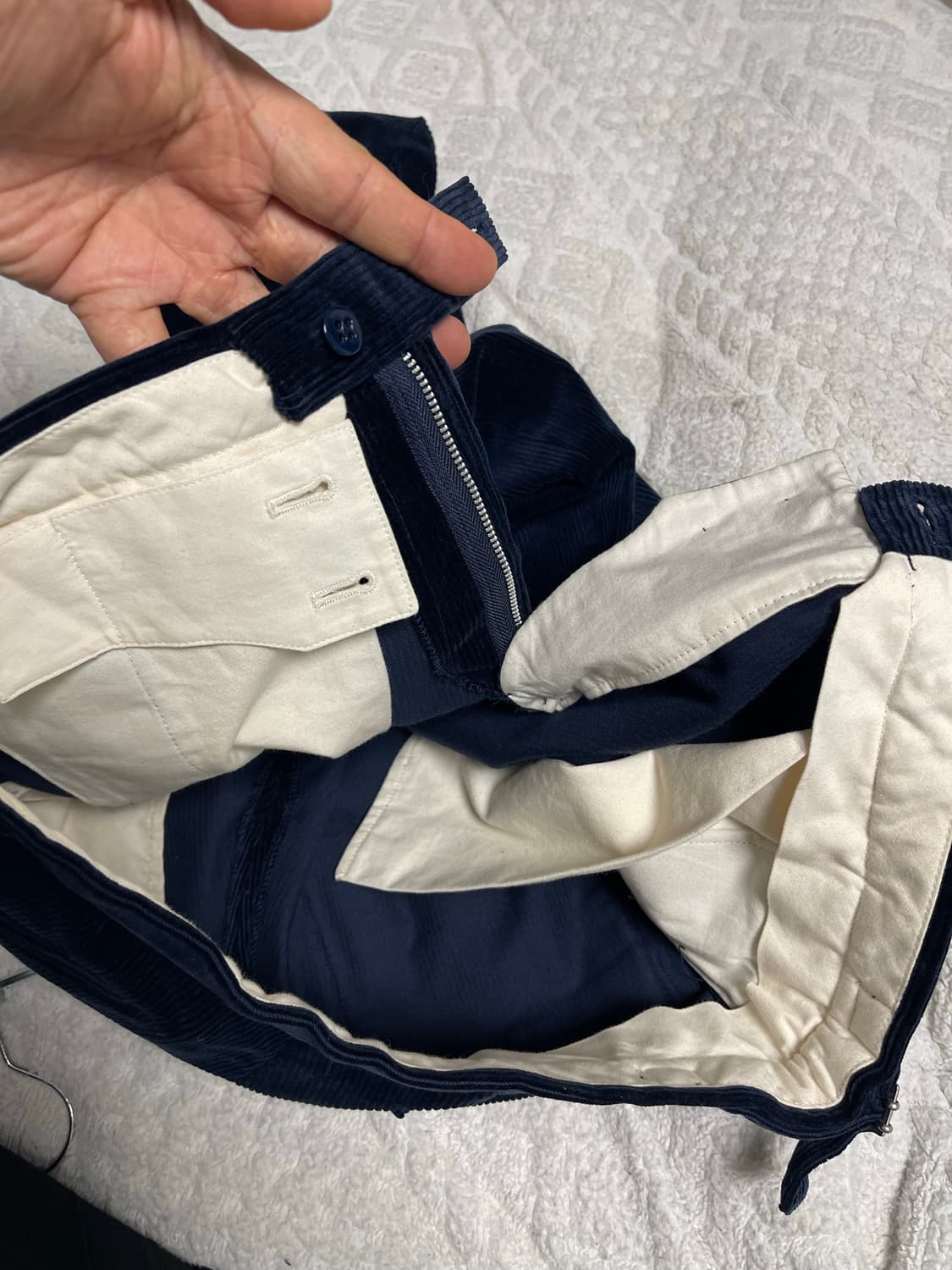 헤리티지 플로스 벨벳 코듀로이 팬츠 네이비 XS 상품이미지8