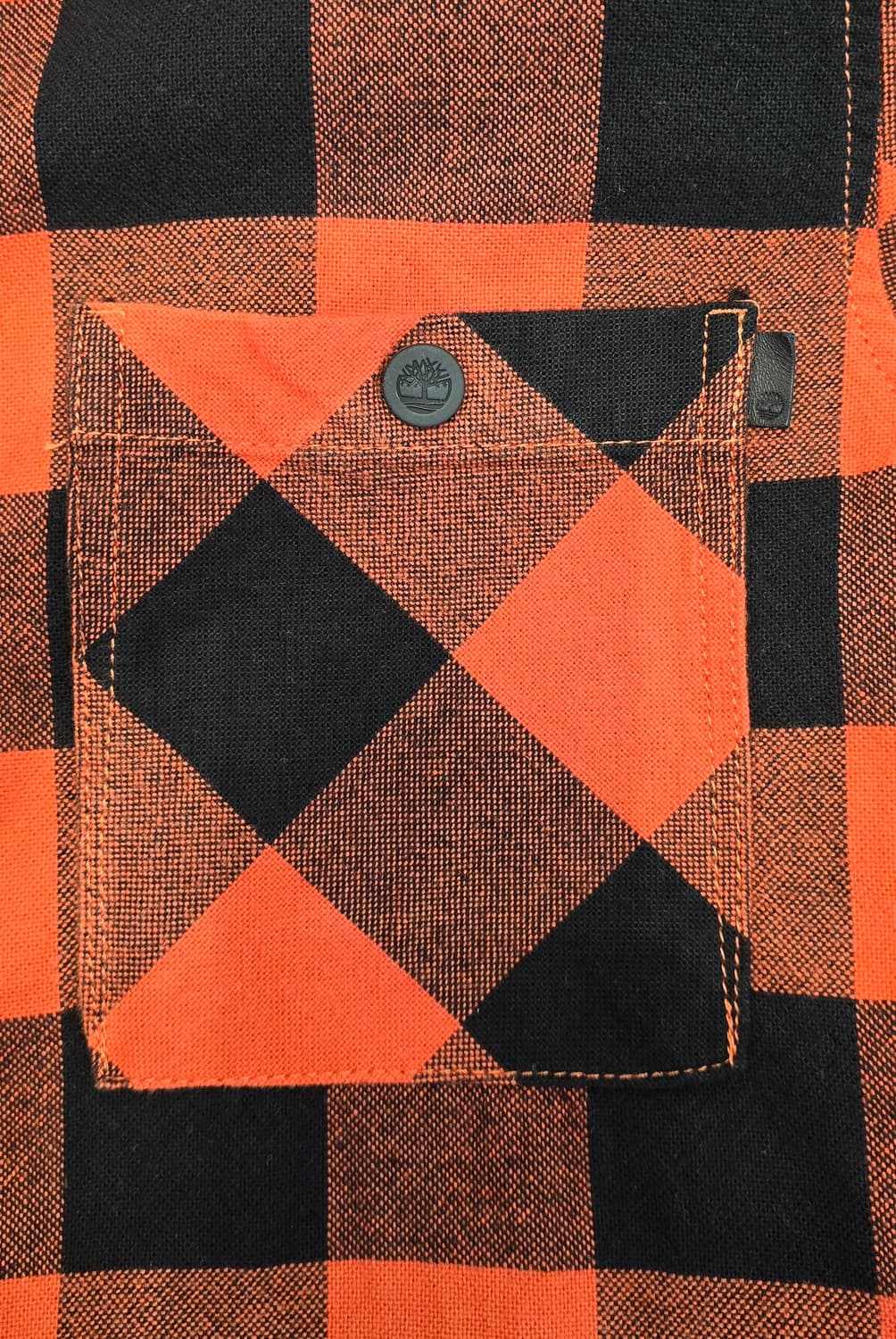 팀버랜드 레드 블랙 체크 셔츠 자켓 L 상품이미지8