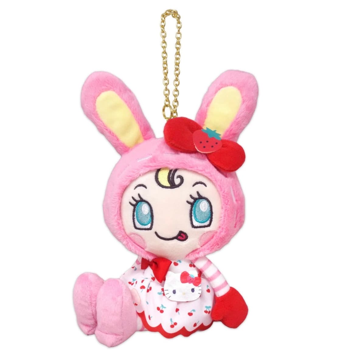 헬로키티 메조피아노 콜라보 베리에 토끼 마스코트 키링 상품이미지1