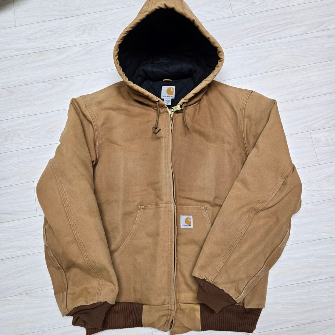 USA MADE 칼하트 J140 브라운 액티브 자켓 상품이미지1