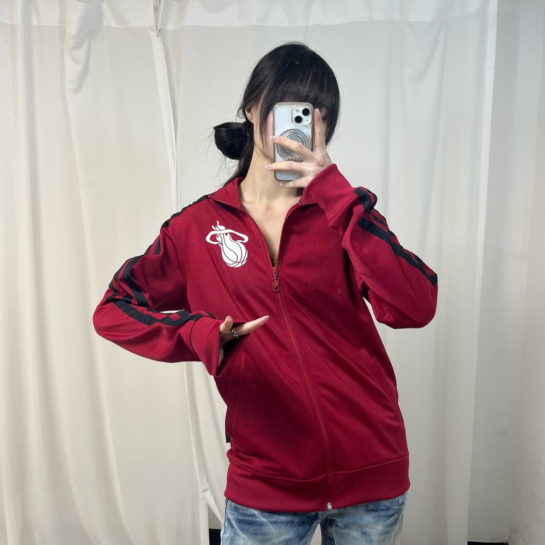 Adidas burgundy jersey 상품이미지2