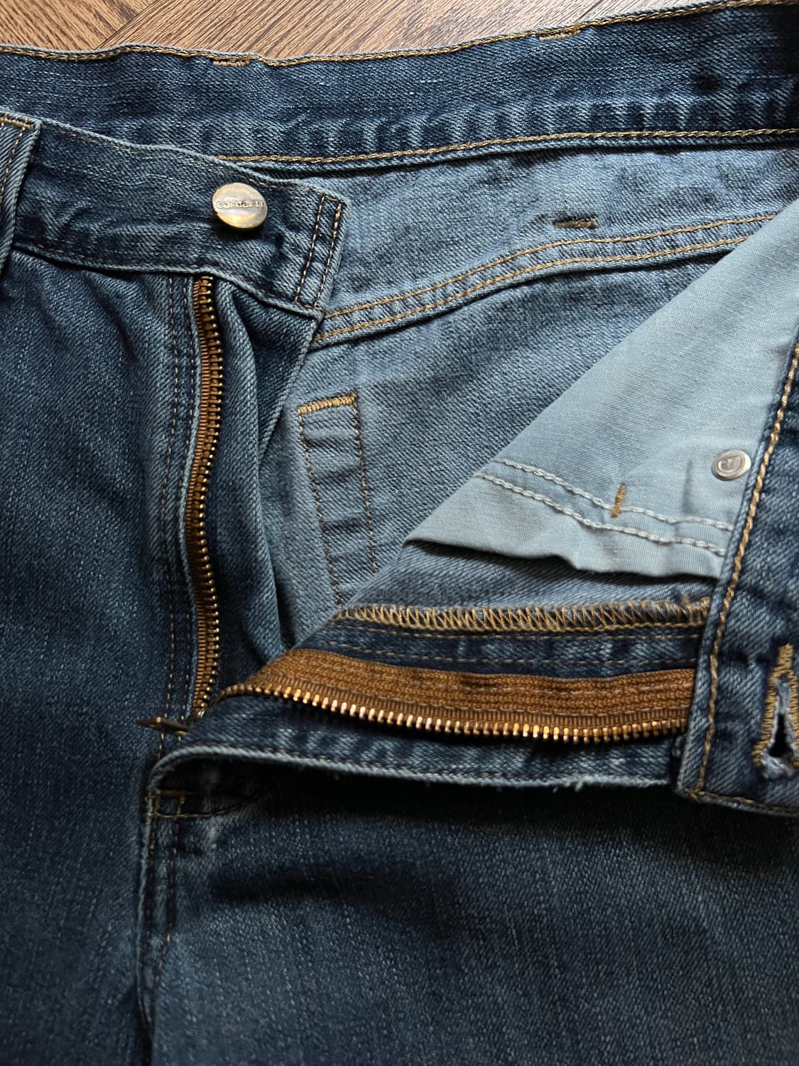 [32]칼하트 USA 빈티지 워싱 워크 데님 팬츠 상품이미지3