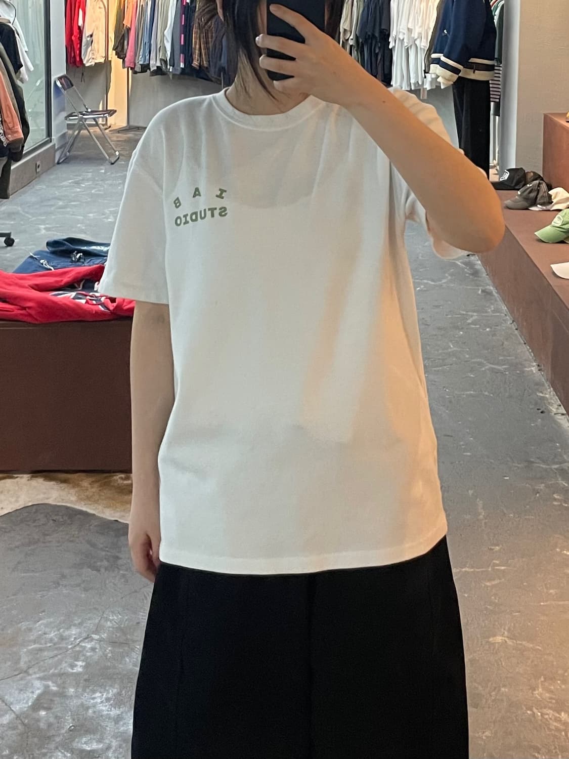 아이앱 스튜디오 라이트 그린 로고 반팔 H2259 상품이미지1