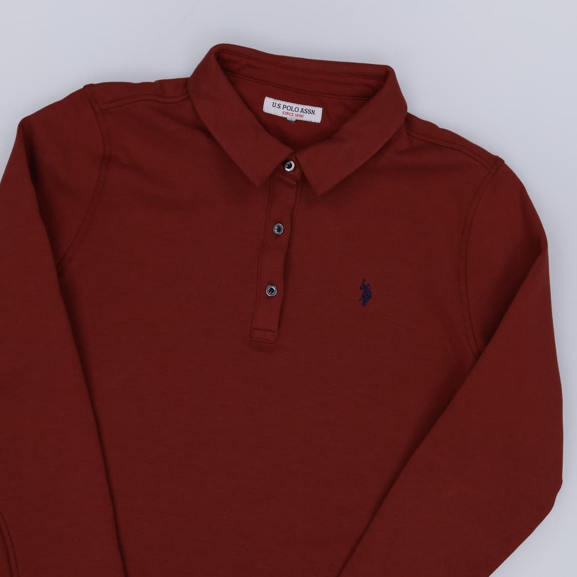 105 US 폴로 여성 피케 긴팔 카라 티셔츠 4225 상품이미지3