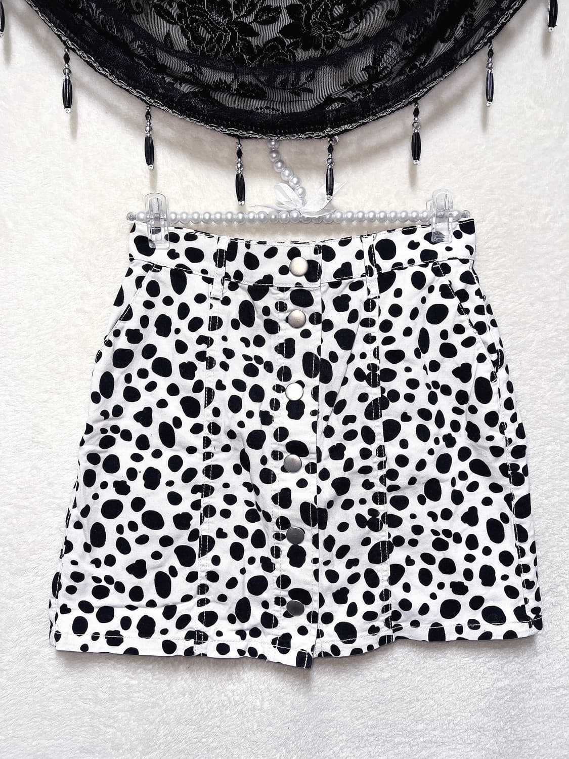 달마시안 도트 카우 호피 미니스커트 치마 y2k 와투케 펑크 키치 갸루 상품이미지6