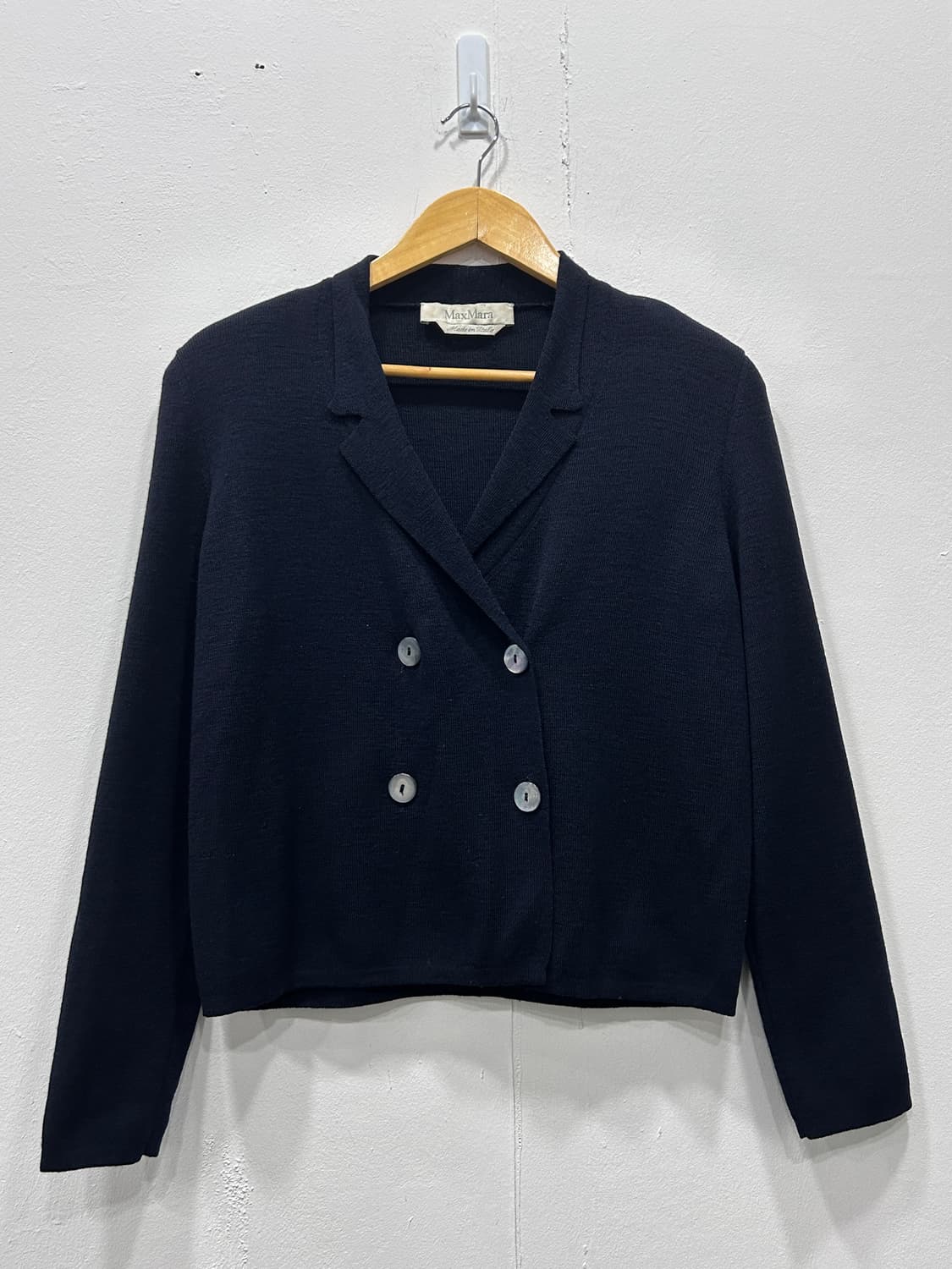 막스마라 네이비 울 더블버튼 가디건 자켓 55-66 상품이미지2
