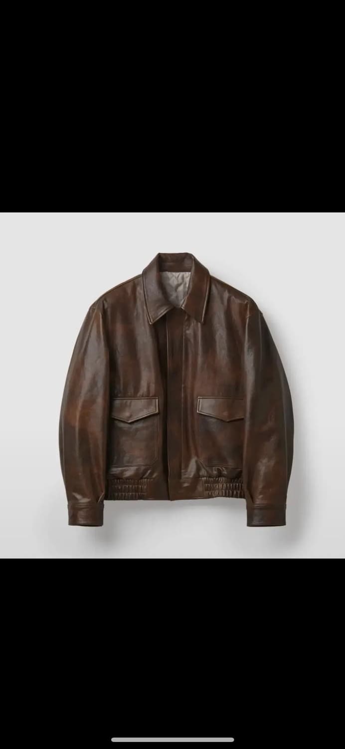 쿠어 베지터블 레더 브라운 A-2 L 상품이미지1