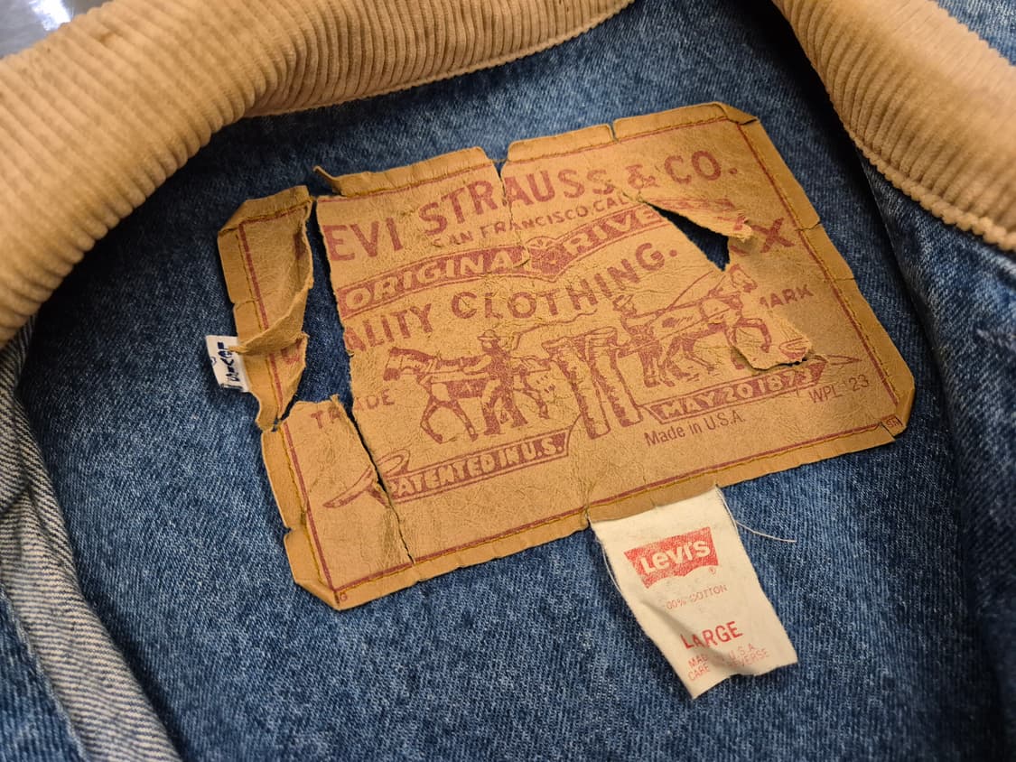 80s 리바이스 데님 롱 코트 상품이미지8