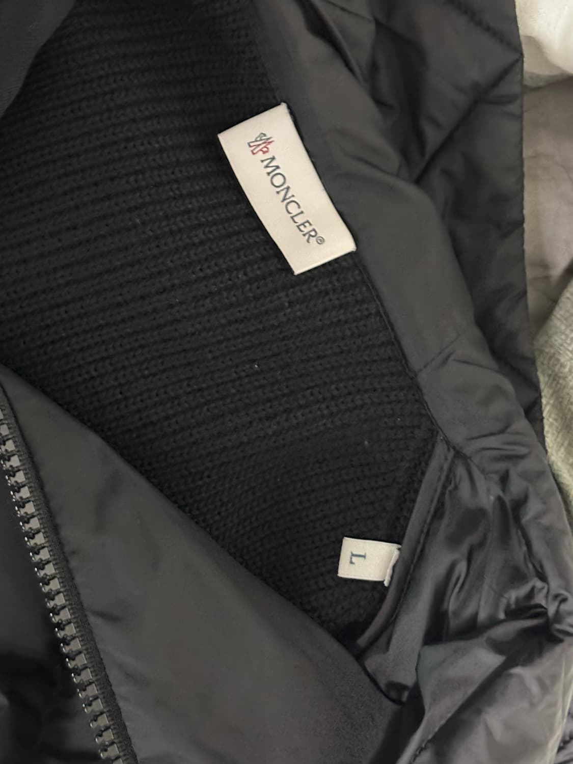 몽클레어 남성 니트 패딩 블랙 L 상품이미지6