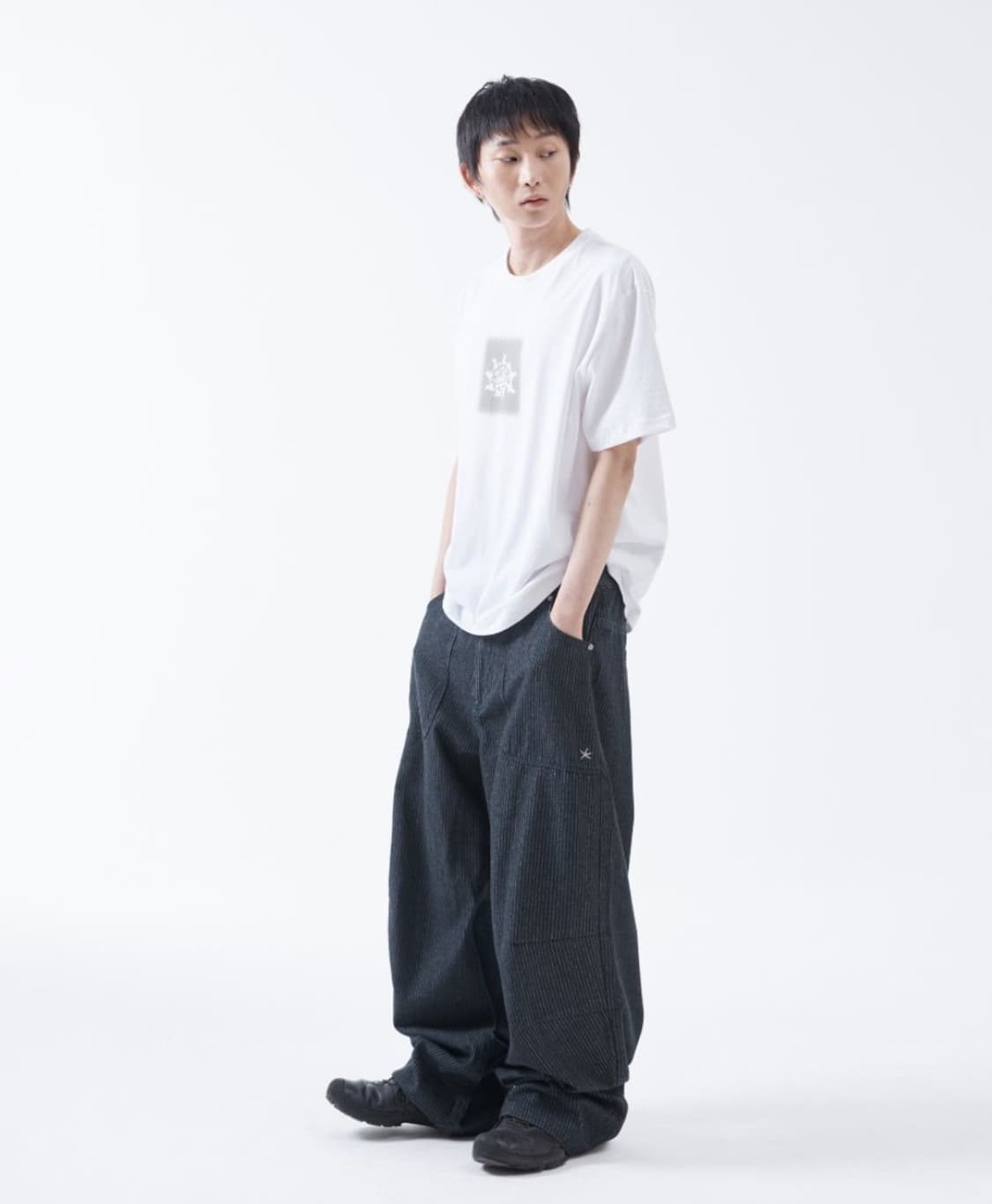 더콜디스모먼트 스트라이프 팬츠 M 상품이미지2