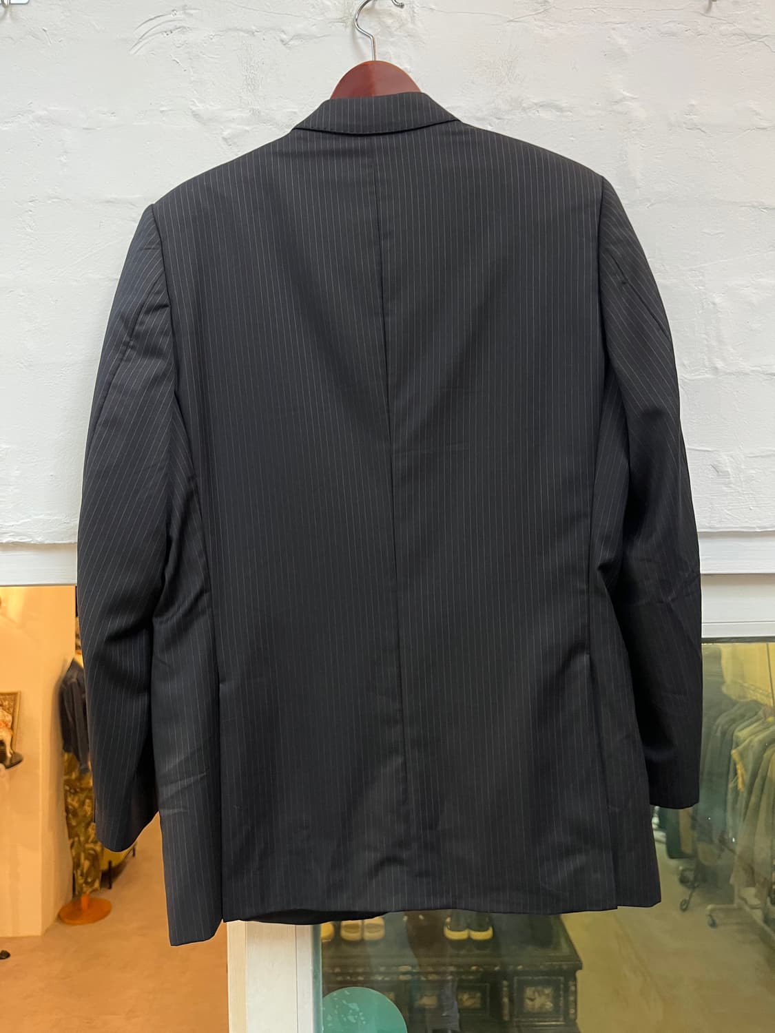 Zegna 블랙 남성 스트라이프 블레이저 42 상품이미지8