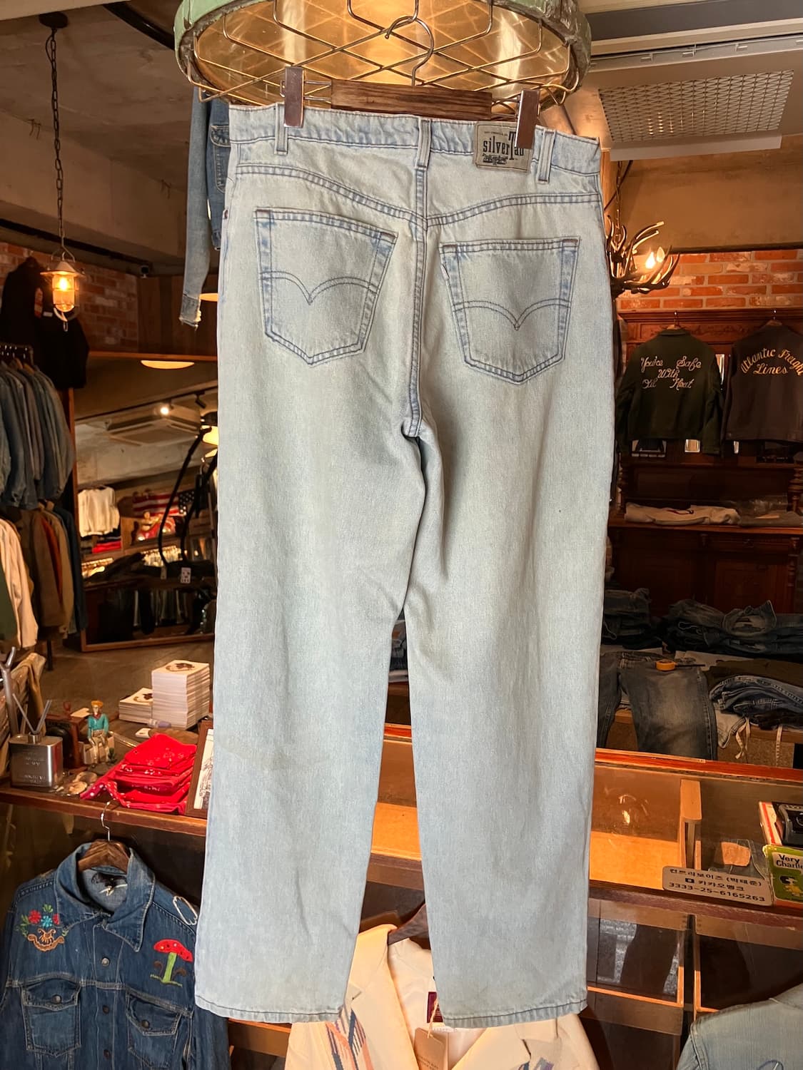 90s USA 빈티지 리바이스 실버탭 루즈핏 데님 팬츠 상품이미지5
