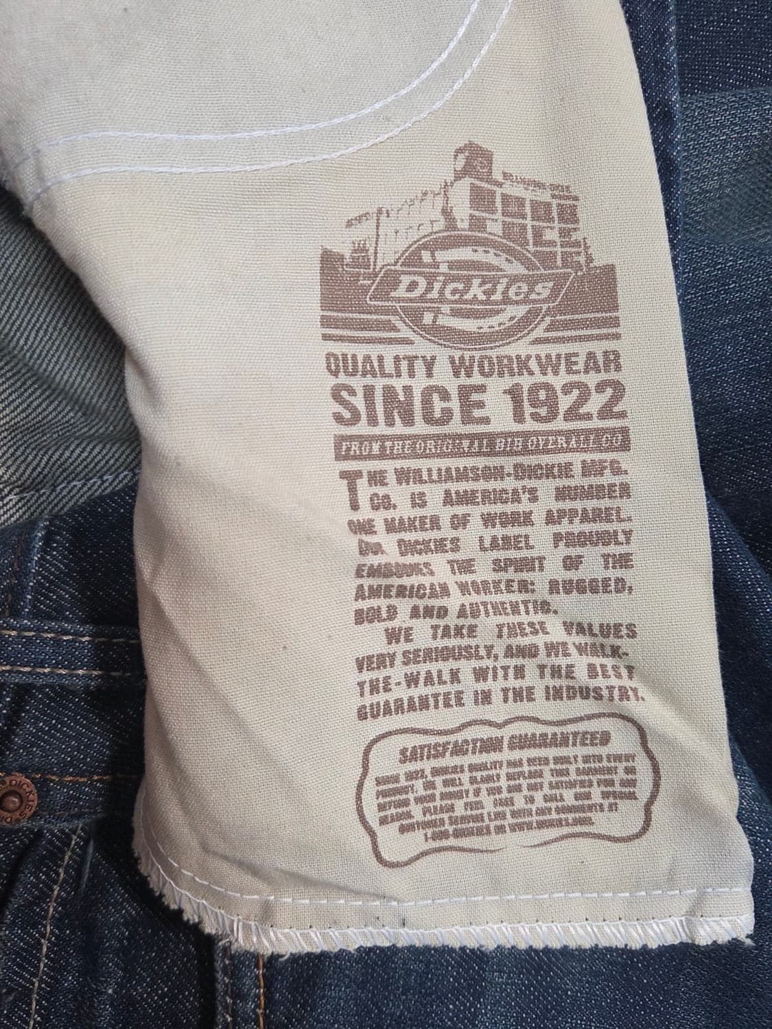 디키즈(Dickies) 오리지널 데님 청바지 (인디고 / 32) 상품이미지4