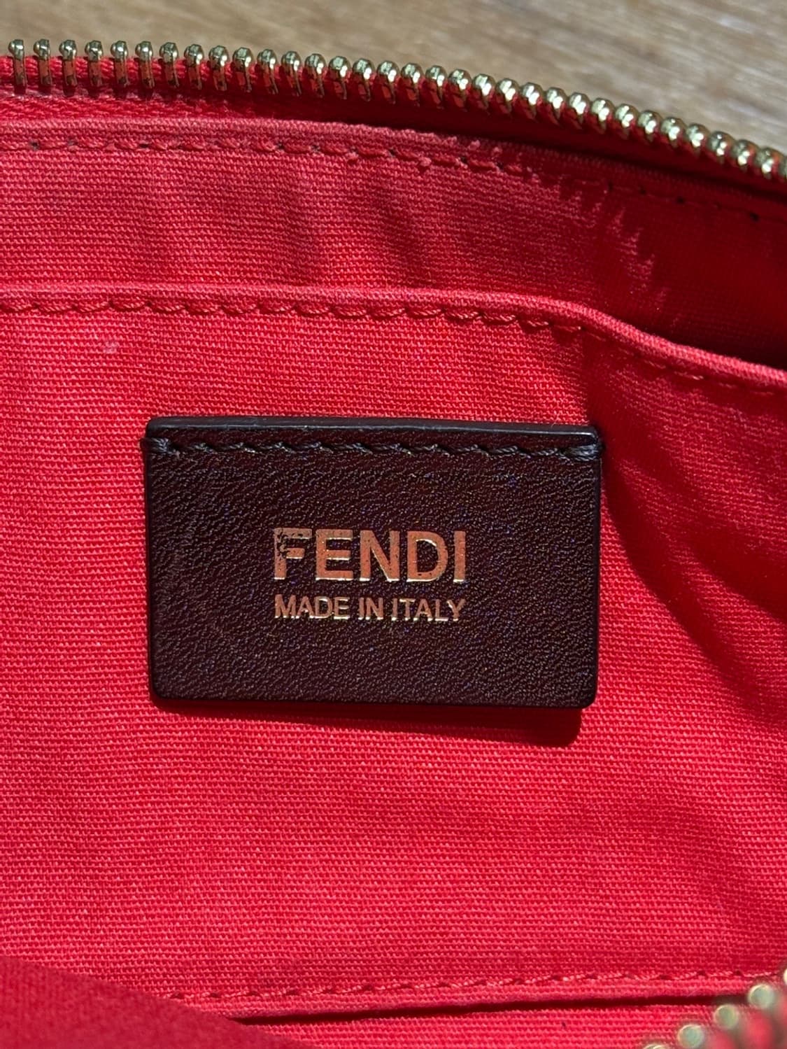 펜디 브라운 주카 레드 도트 포쉐트 체인백 상품이미지7