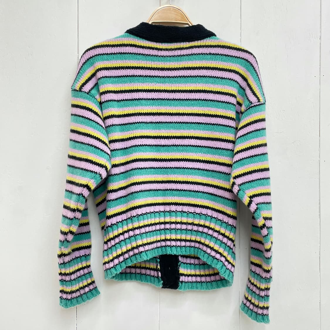 가니 스트라이프 니트 가디건 상품이미지8