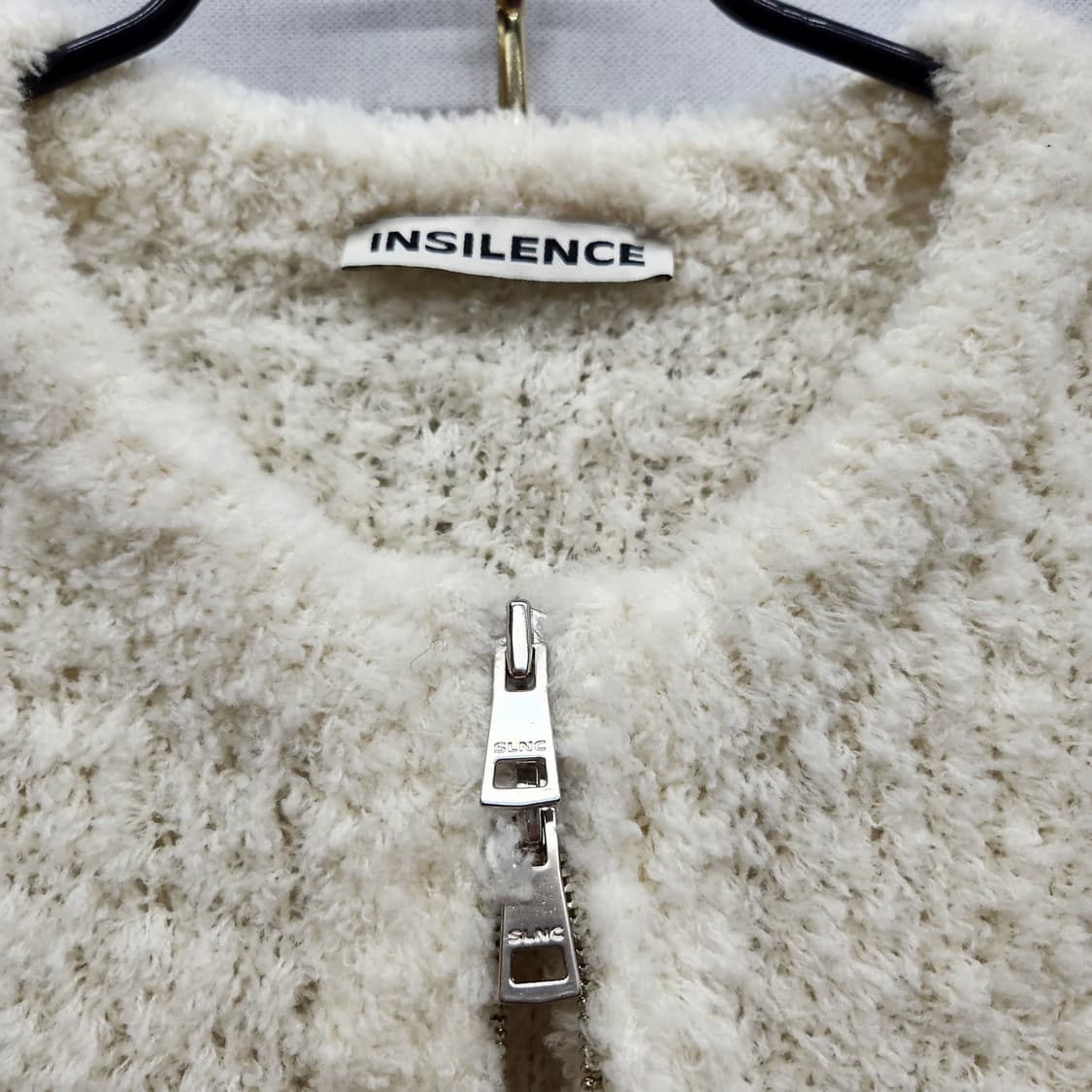 인사일런스 소프트 부클 투웨이 집업 가디건 S(M) 상품이미지3