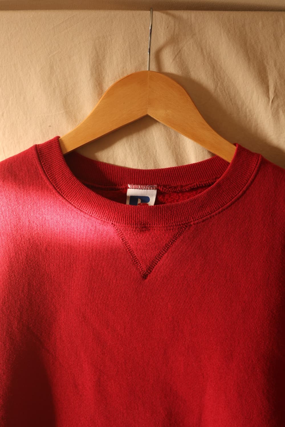 러셀 90s 맨투맨 스웻셔츠 레드 L 상품이미지3
