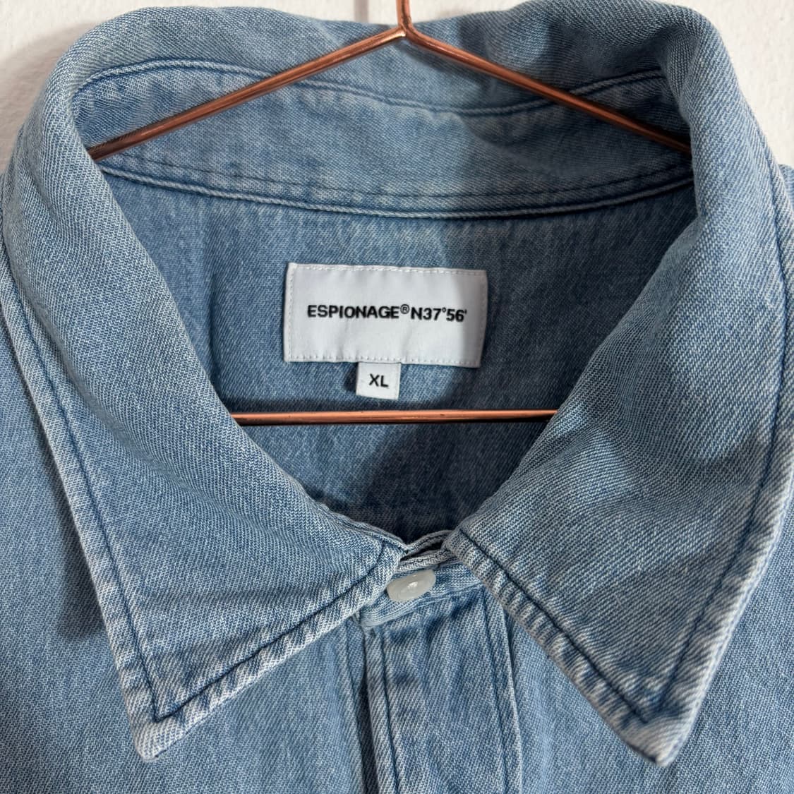 에스피오나지 데님 반팔 셔츠(XL) 상품이미지3